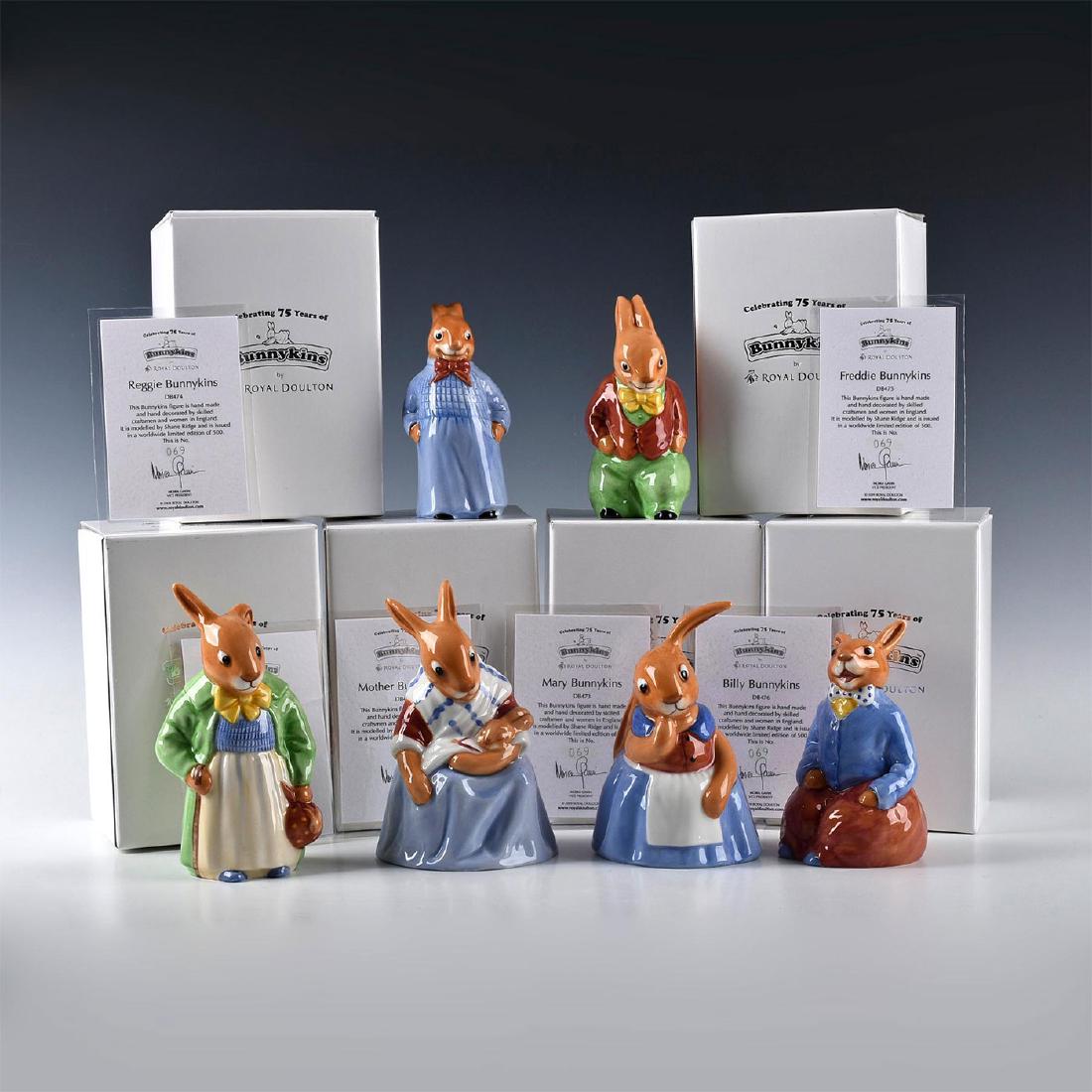 6 ROYAL DOULTON BUNNYKINS 75TH ANNIVERSARY FIGURINES (1 of 11)