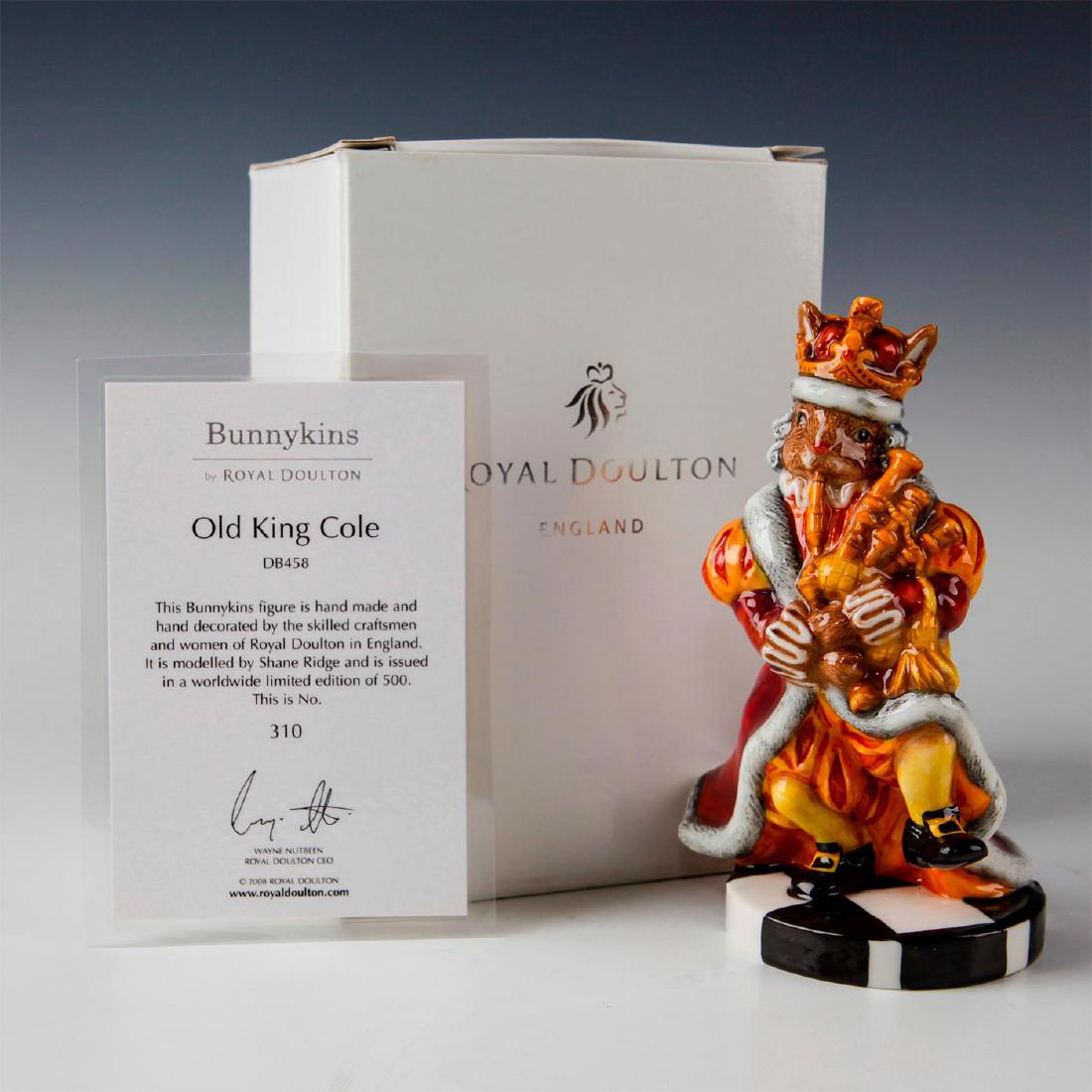 ROYAL DOULTON BUNNYKINS FIGURINE OLD KING COLE DB458 (1 of 5)