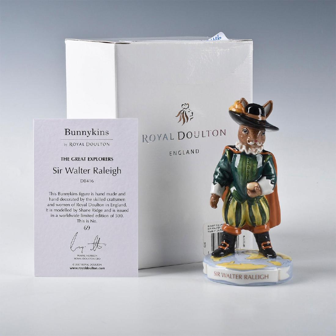 ROYAL DOULTON BUNNYKINS FIGURINE SIR WALTER RALEIGH (1 of 6)