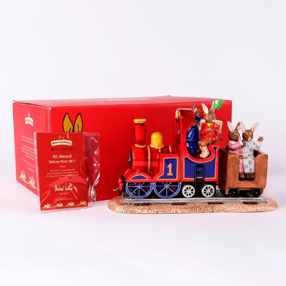 ROYAL DOULTON BUNNYKINS FIGURINE ALL ABOARD TABLEAU (1 of 6)