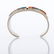 STERLING FRANK YAZZIE NECKLACE; SILVER CUFF W. STONES - 12