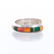 ED CHISCILLIE NAVAJO TURQUOISE MALACHITE CORAL JET CUFF - 3