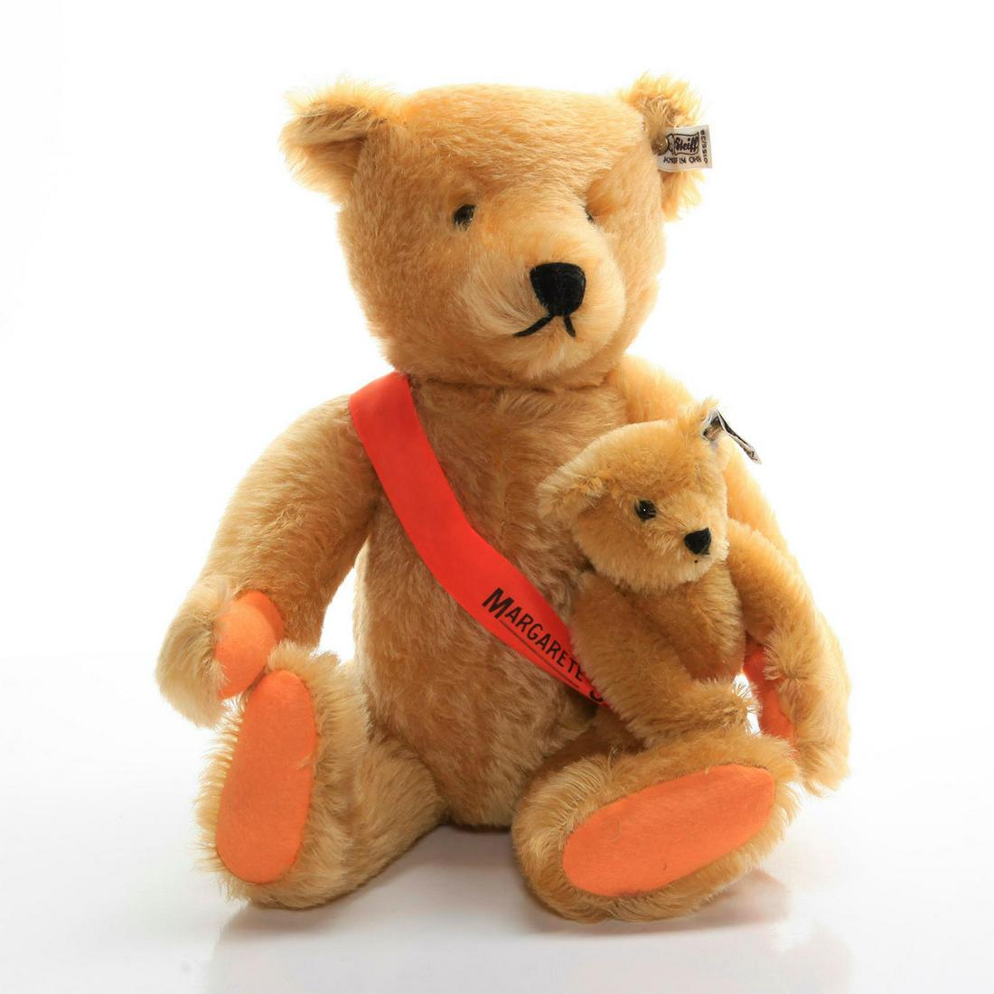 STEIFF ARTICULATED BLOND BEAR LIMITED EDITION SET (1 of 5)