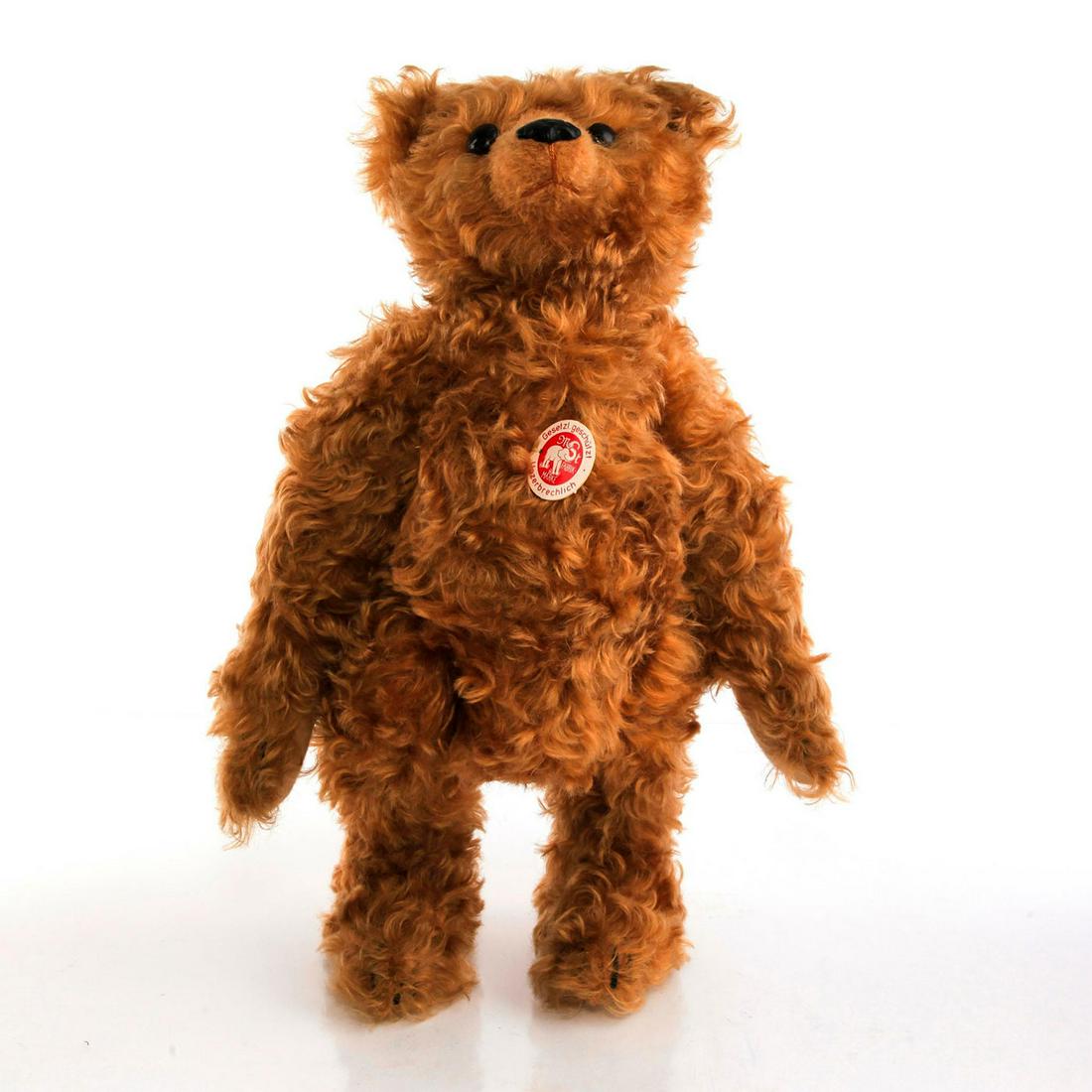 TOFFEE COLORED ARTICULATED PLUSH STEIFF BEAR (1 of 5)