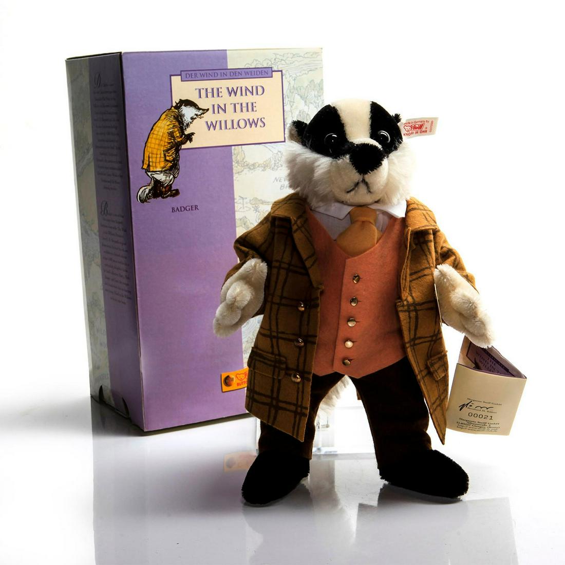 STEIFF BADGER, THE WIND IN THE WILLOWS (1 of 6)