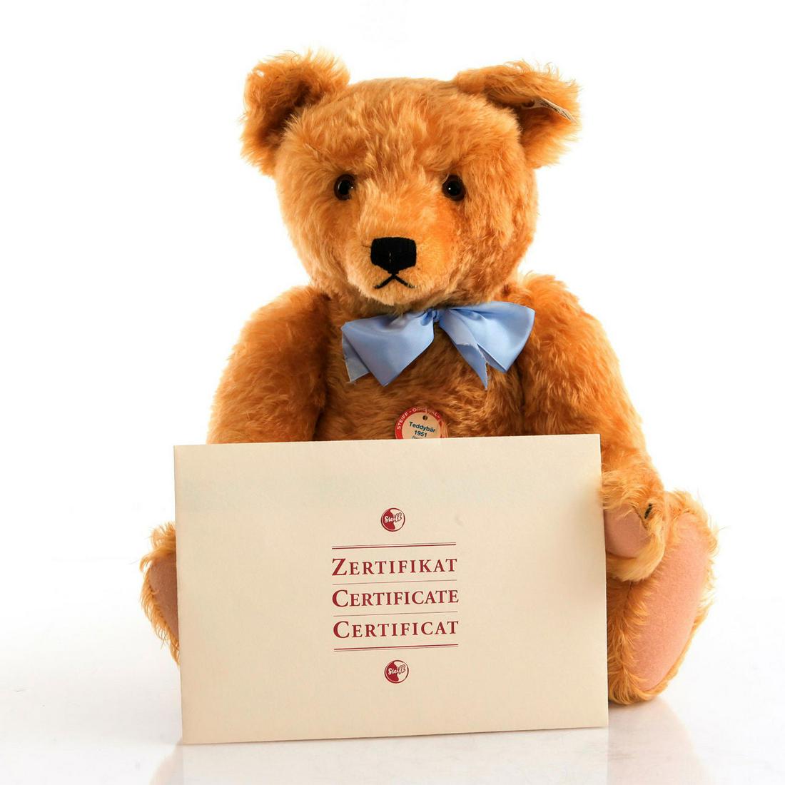 STEIFF REPLICA 1951 TEDDY BEAR BLOND 50 408434, 1997 (1 of 4)