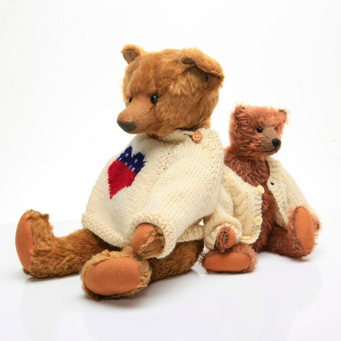 STEIR CINNAMON ARTICULATED BEAR, KATHLEEN WALLACE BEAR (1 of 3)