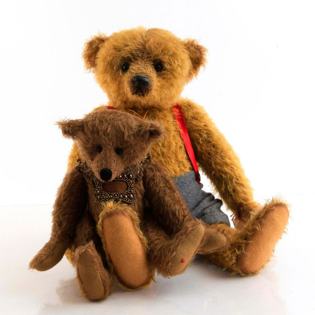 2 MOHAIR, DISTRESSED TEDDY BEARS (1 of 6)