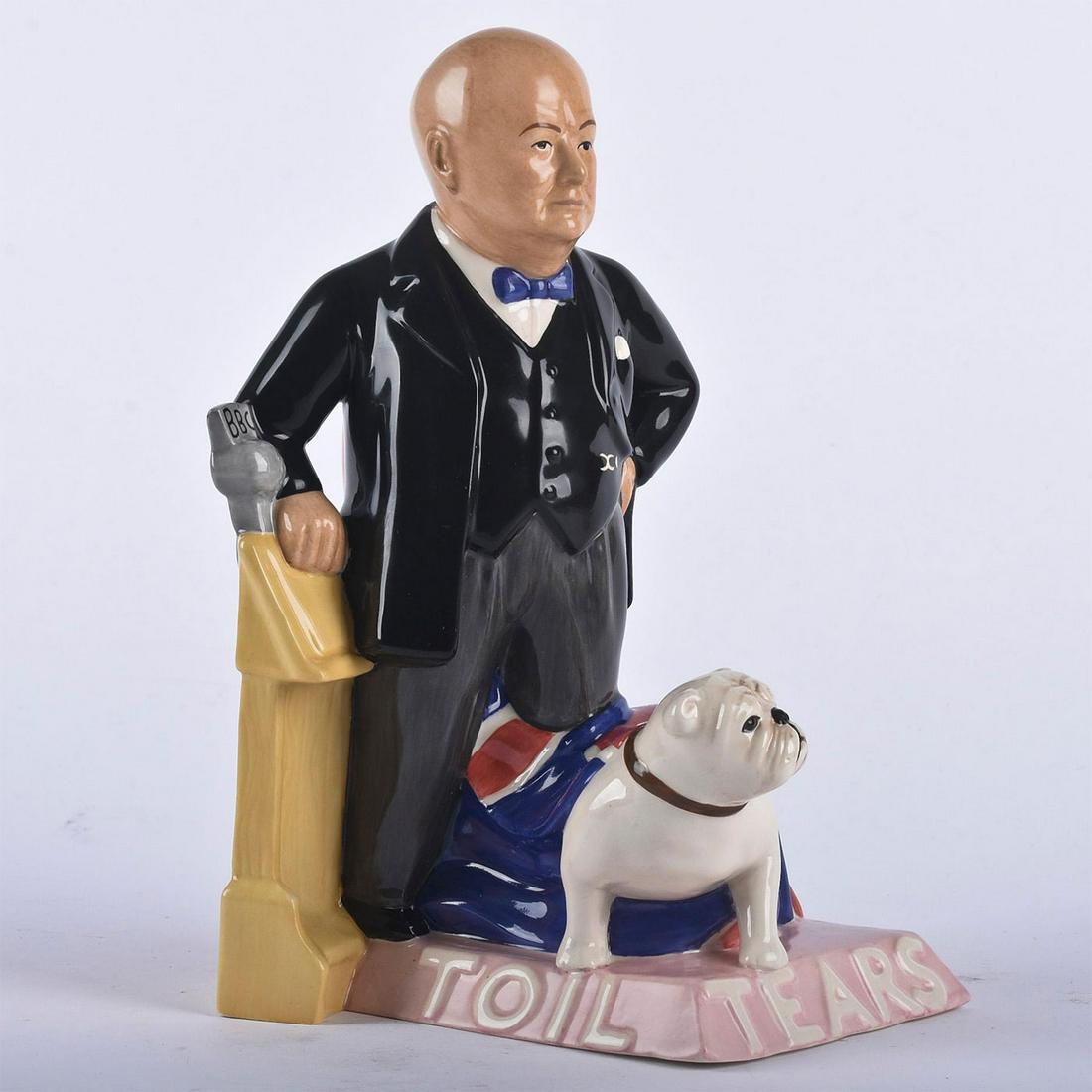 KEVIN FRANCIS CERAMICS TOBY JUG, POLITICAL CHURCHILL (1 of 5)