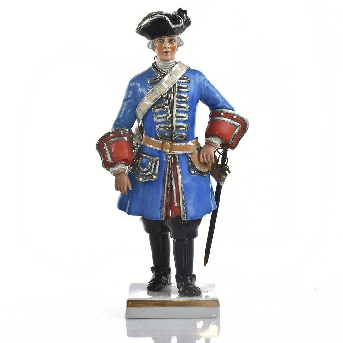 VAN GERDINGE SITZENDORF FIGURINE, NAPOLEONIC SOLDIER (1 of 6)