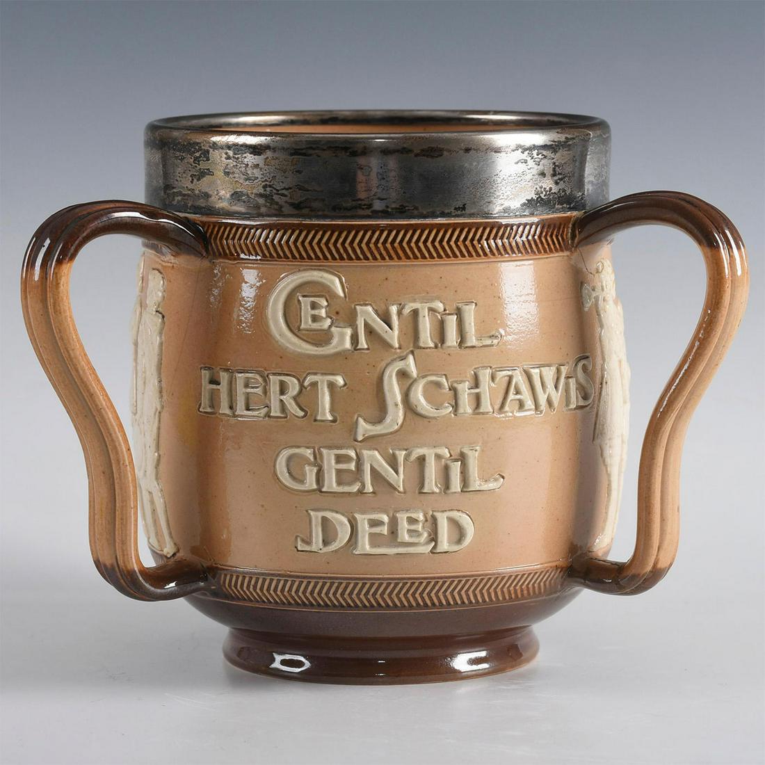 DOULTON LAMBETH STONEWARE LARGE 3 HANDLE TYG (1 of 6)