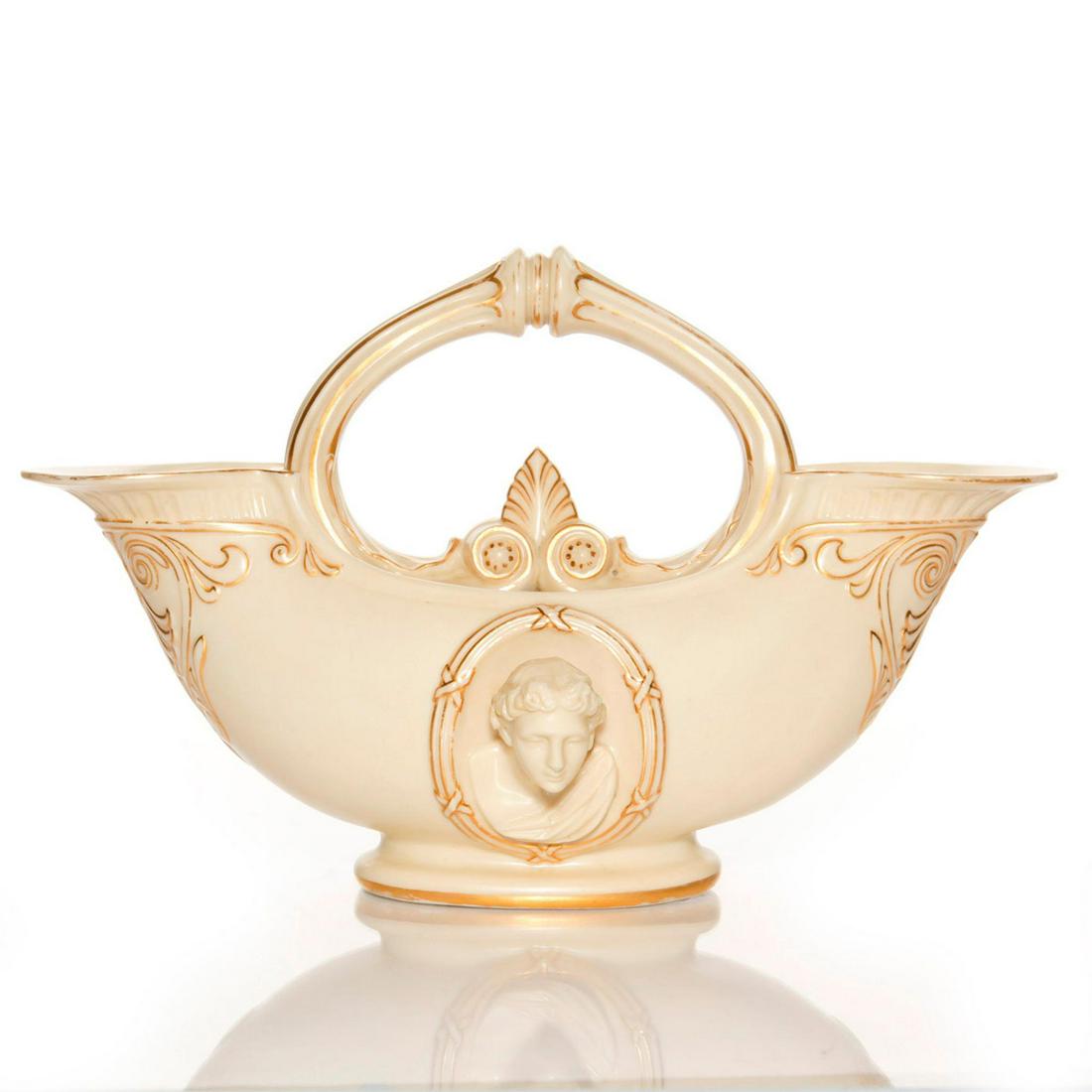 ROYAL WORCESTER BLUSH DOUBLE SPOUTED VASE (1 of 4)