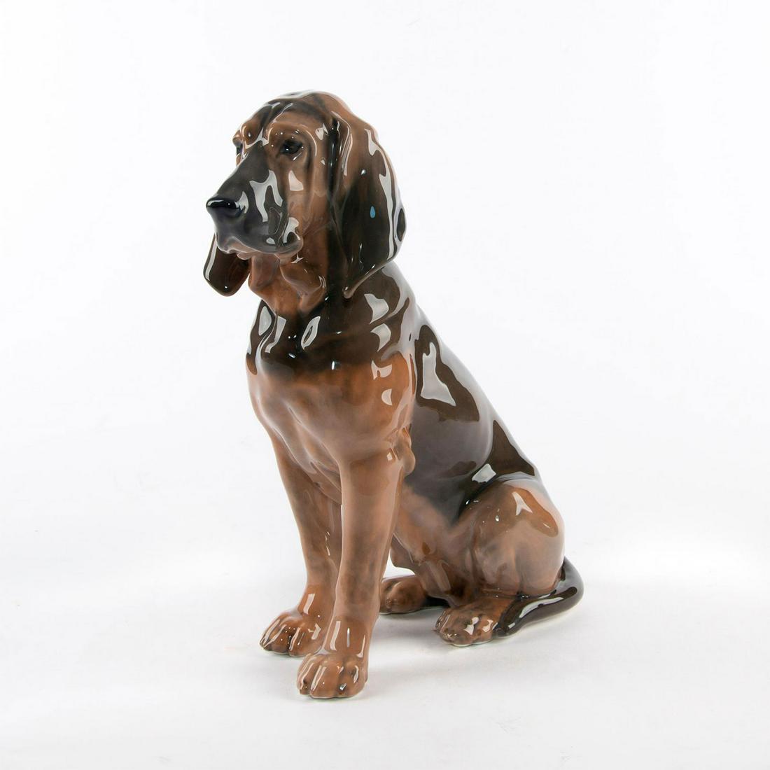 ROYAL COPENHAGEN SEATED FEMALE BLOODHOUND DOG FIGURE (1 of 6)