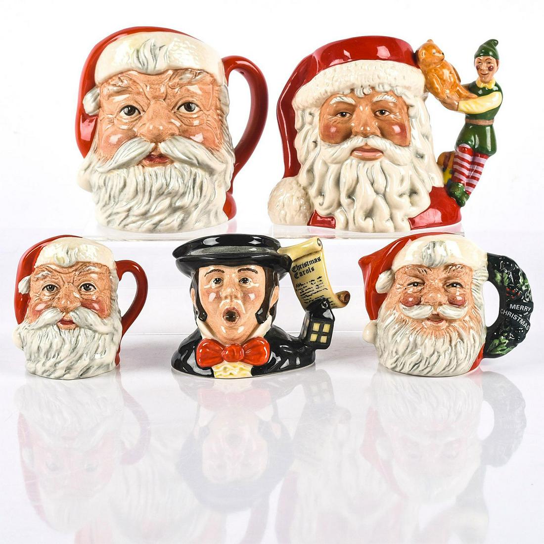 SET OF 5 ROYAL DOULTON CHRISTMAS CHARACTER JUGS (1 of 3)