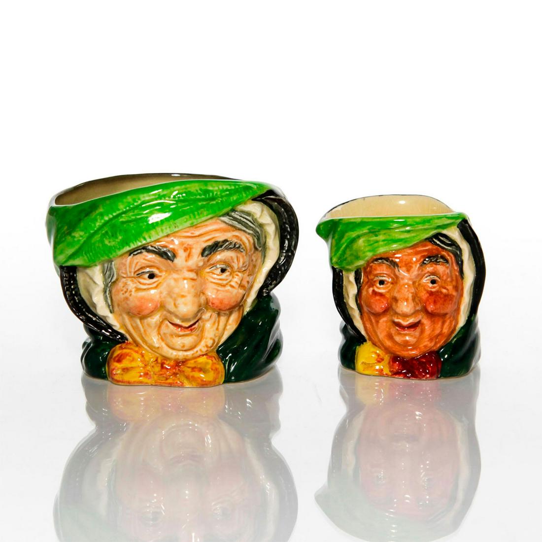 2 ROYAL DOULTON CHARACTER JUG DERIVATIVES, SAIREY GAMP (1 of 3)