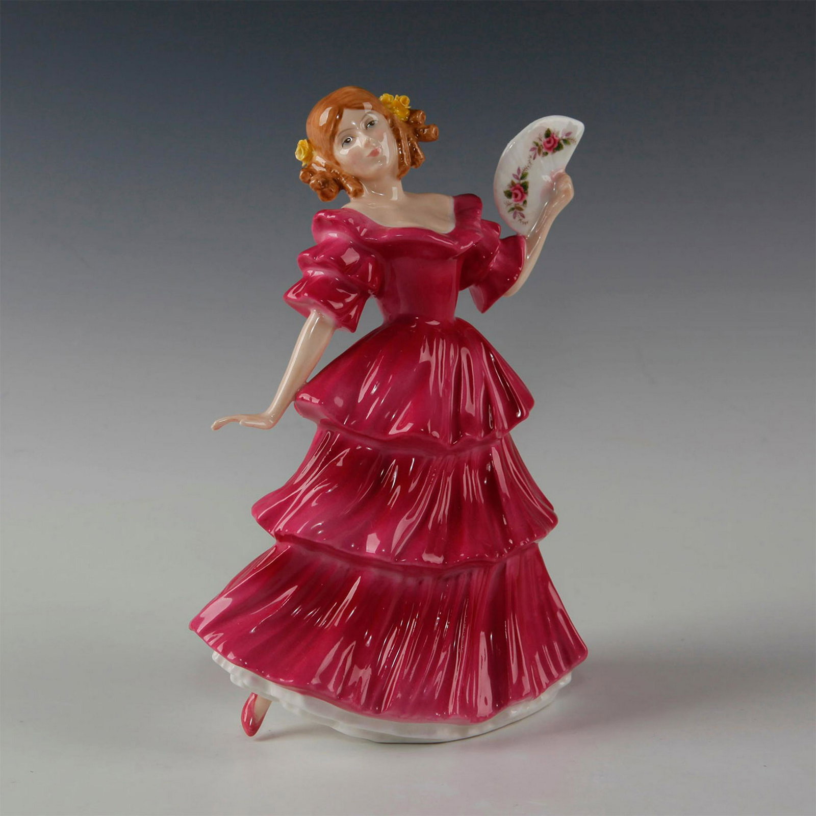 ROYAL DOULTON FIGURINE, JENNIFER HN3447: Figure of the Year 1994. Signed, stamped Doulton to bottom. Artist: Peter Gee Issued: 1994 Dimensions: 7.25"H Manufacturer: Royal Doulton Country of Origin: England