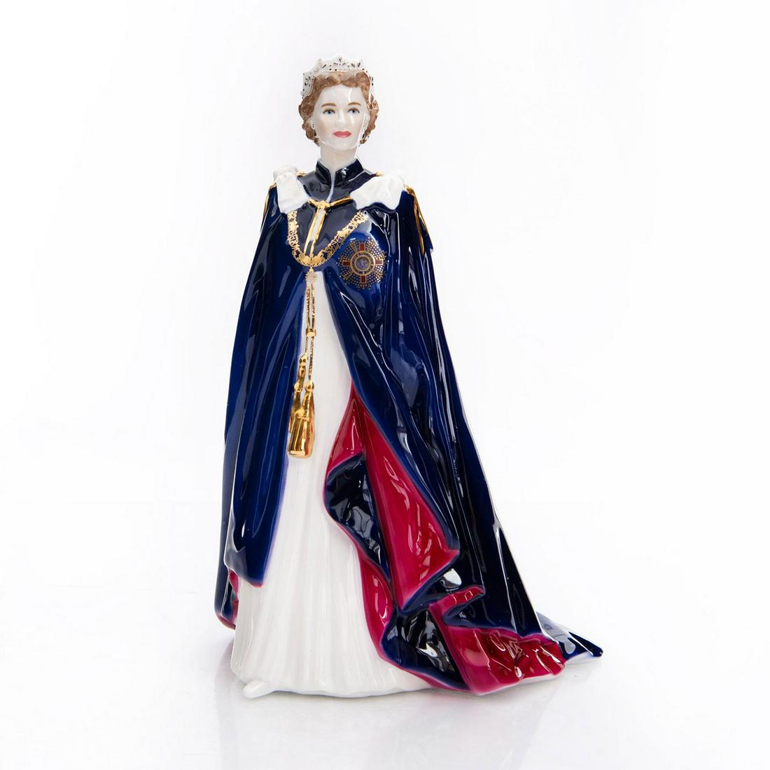 ROYAL WORCESTER QUEEN ELIZABETH ll FIGURINE: Certificate of Authenticity Limited edition. Issued: 2001 Dimensions: 9"H Edition Number: 939 Edition Size: 1000 Manufacturer: Royal Worcester Country of Origin: England