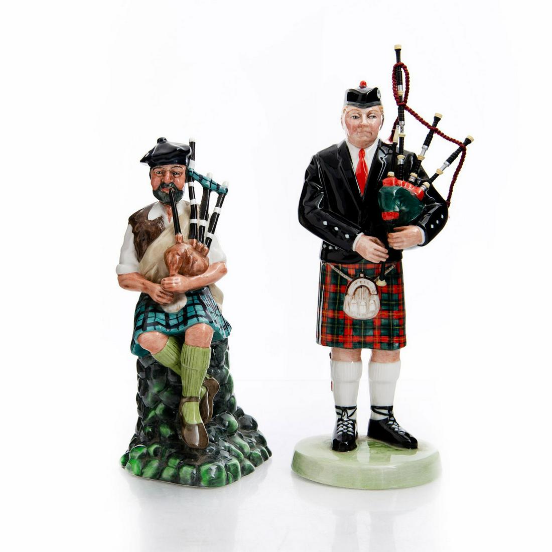 2 ROYAL DOULTON FIGURINES, THE PIPER HN3444 AND HN2907 (1 of 5)