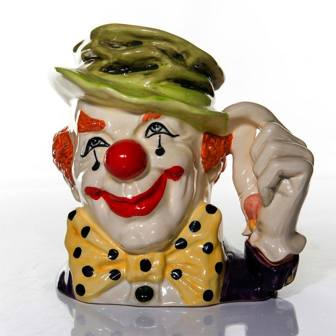 LARGE ROYAL DOULTON CHARACETR JUG, THE CLOWN D6834 (1 of 3)