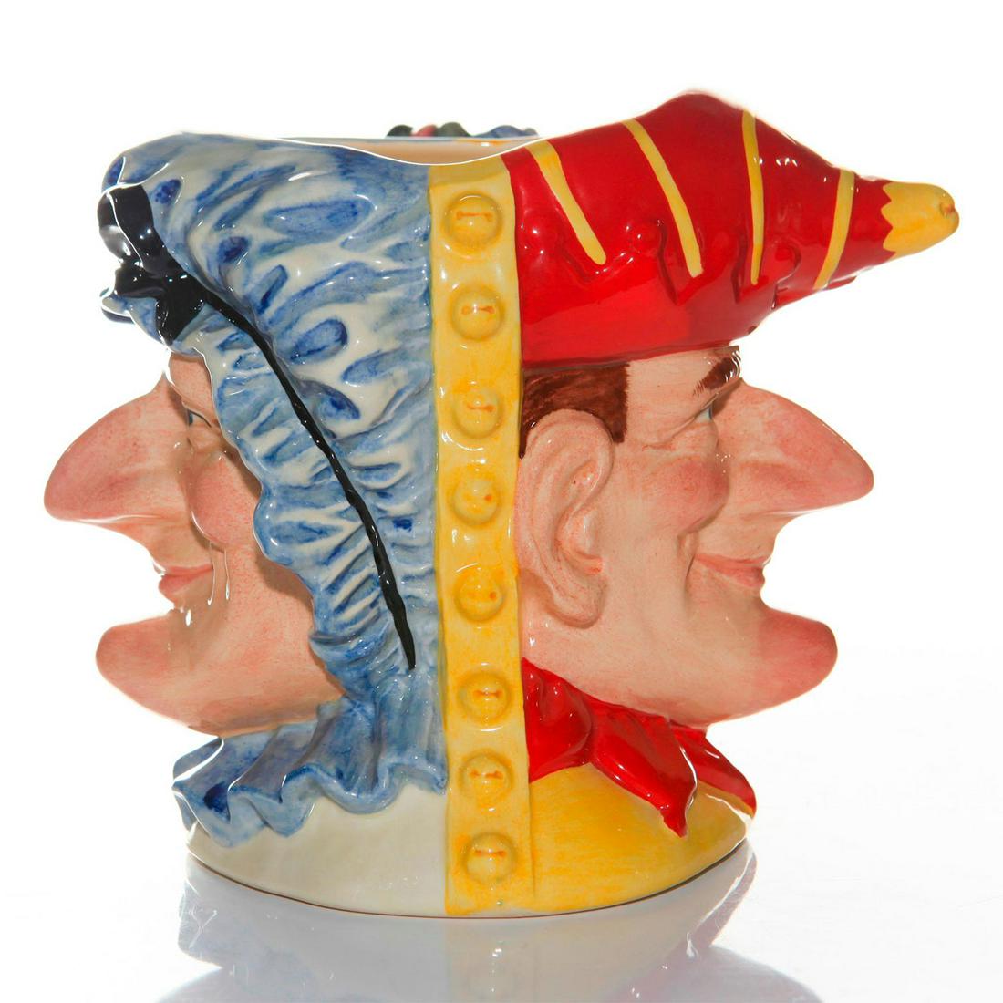 ROYAL DOULTON LARGE CHARACTER JUG, PUNCH AND JUDY D6946 (1 of 5)