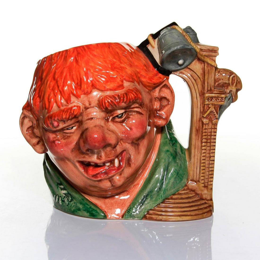 ROYAL DOULTON LARGE CHARACTER JUG, QUASIMODO D7108: Limited Edition. Includes a Certificate of Authenticity. Signed and dated by Michael Doulton,28 June 1998. Artist: David Biggs Issued: 1998 Dimensions: 7.5"H Edition Number: 109 Edition Size: 2500 Man