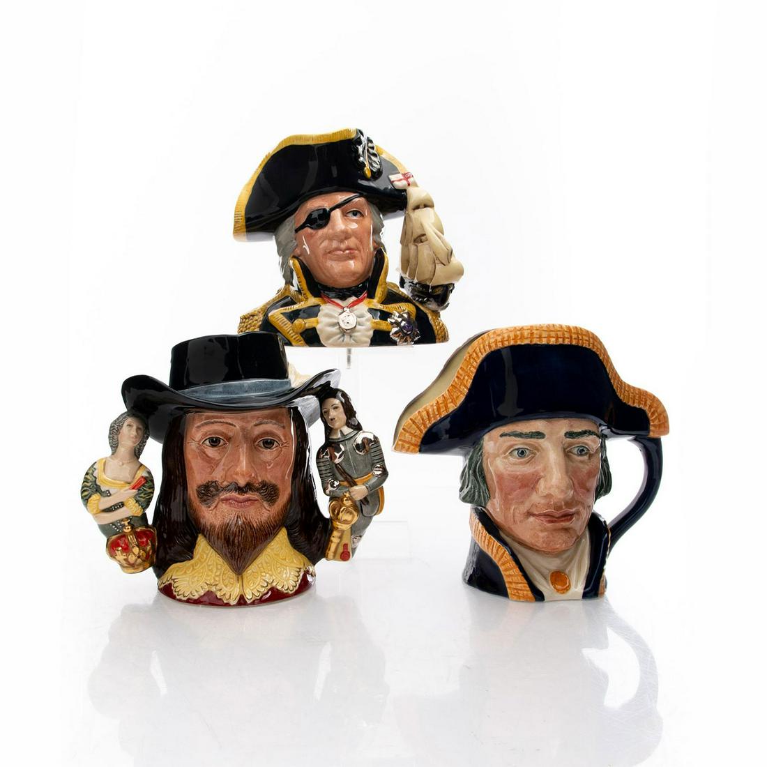 3 LARGE ROYAL DOULTON CHARACTER JUGS (1 of 3)