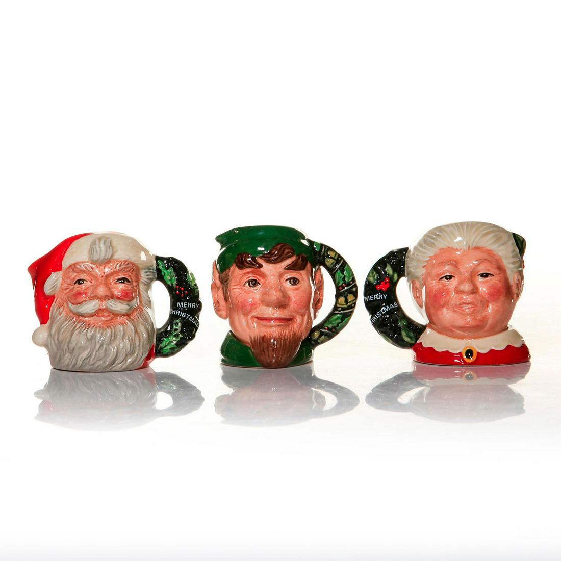 3 ROYAL DOULTON CHRISTMAS MINI CHARACTER JUGS (1 of 3)