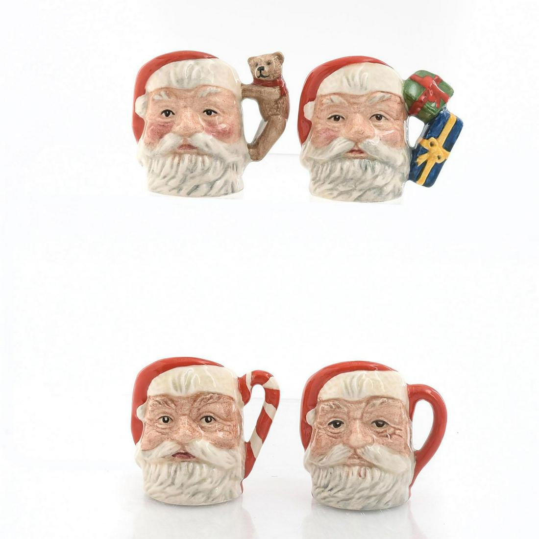SET OF 4 TINY ROYAL DOULTON SANTA CLAUS JUGS (1 of 2)