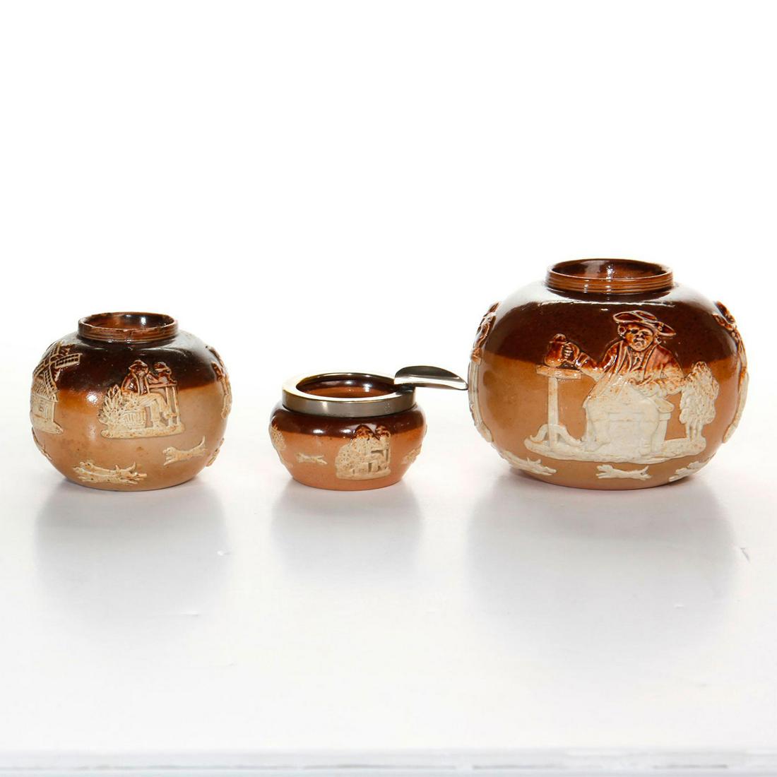 3 DOULTON LAMBETH HUNTINGWARE TOBACCO ACCESSORIES (1 of 3)