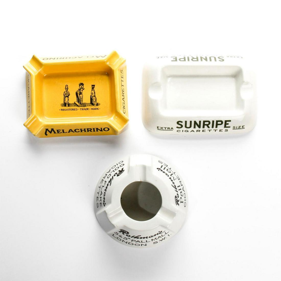 SET OF THREE ROYAL DOULTON ADVERTISING ASHTRAYS (1 of 4)