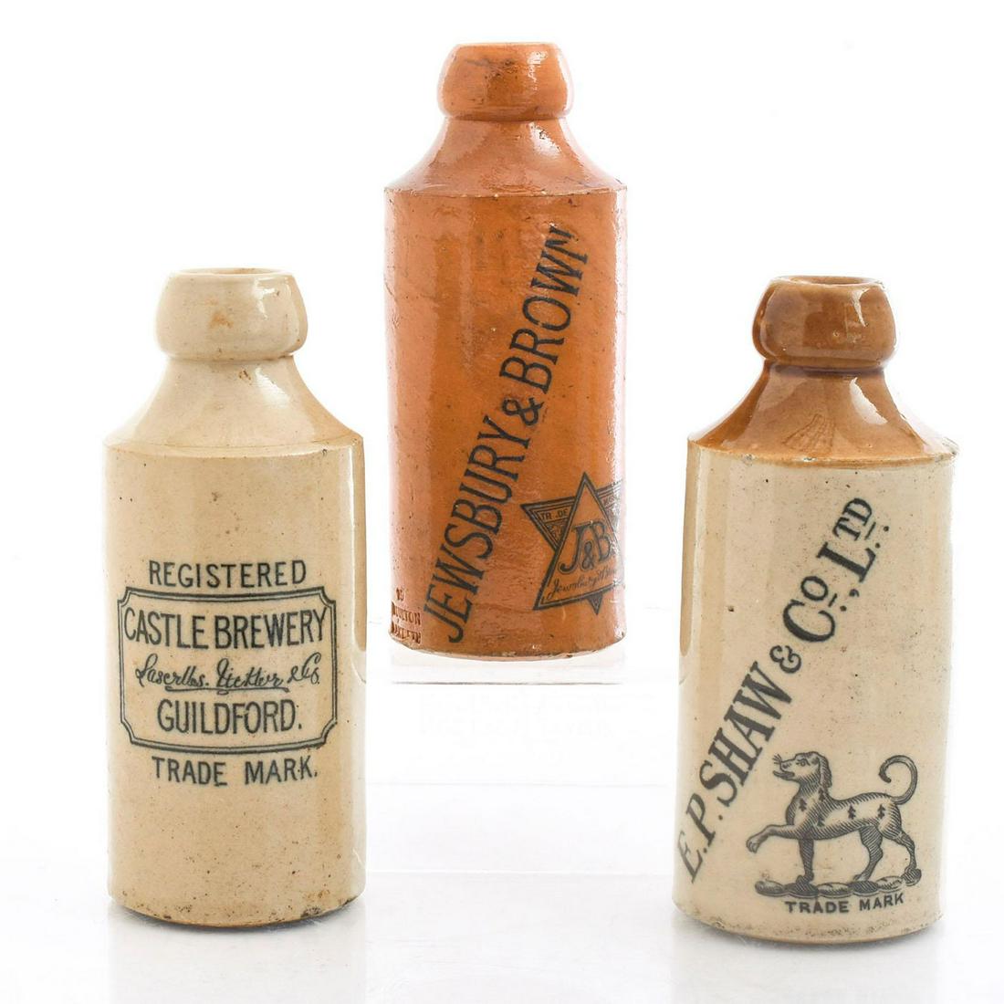 3 DOULTON LAMBETH CERAMIC BEER BOTTLES (1 of 5)