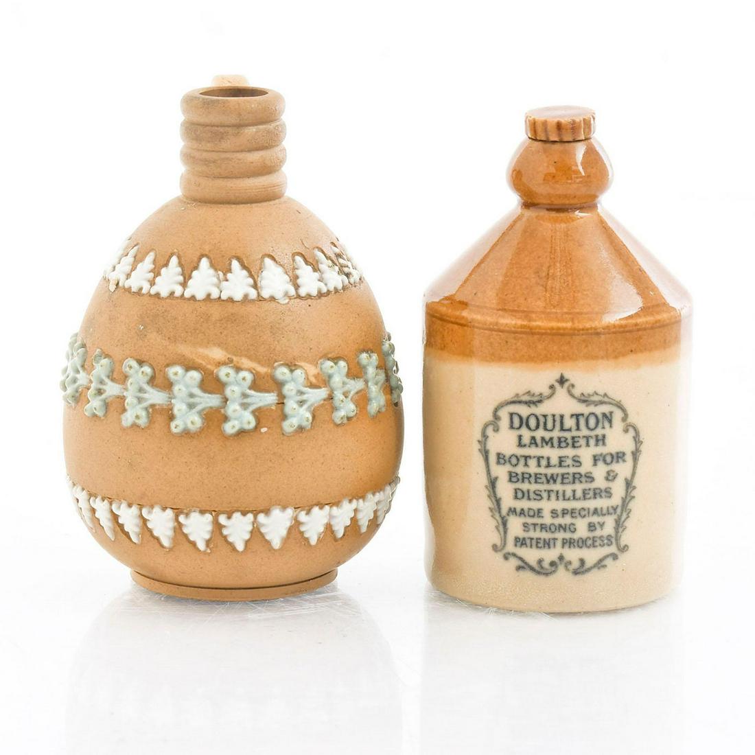 PAIR OF DOULTON LAMBETH MINIATURE CERAMIC JUGS (1 of 5)