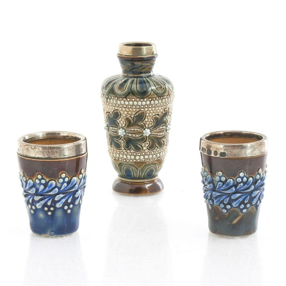 3 DOULTON LAMBETH ART NOUVEAU MINIATURES (1 of 4)