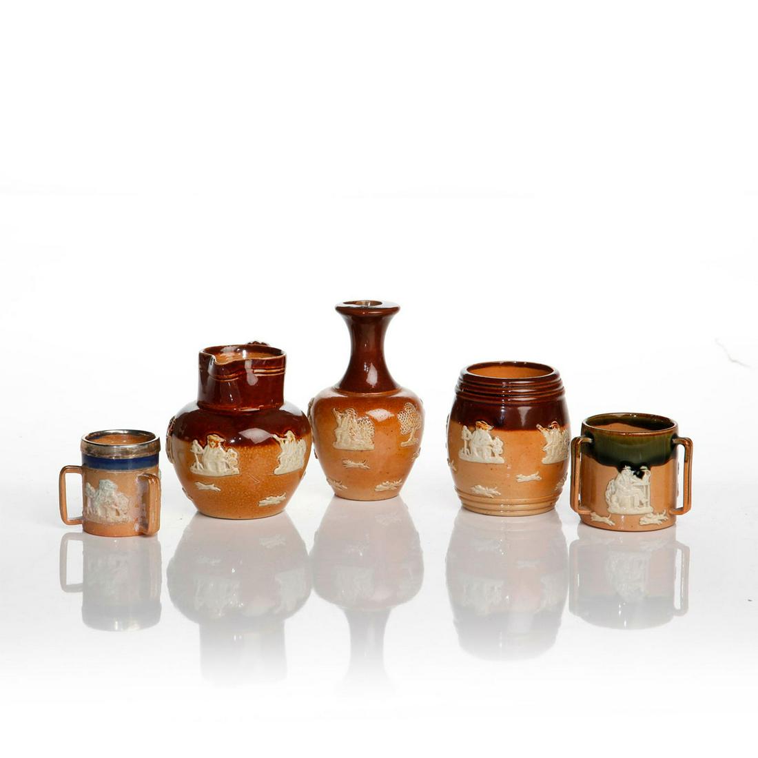 GROUP OF 5 DOULTON LAMBERT HUNTING MINIATURES (1 of 4)