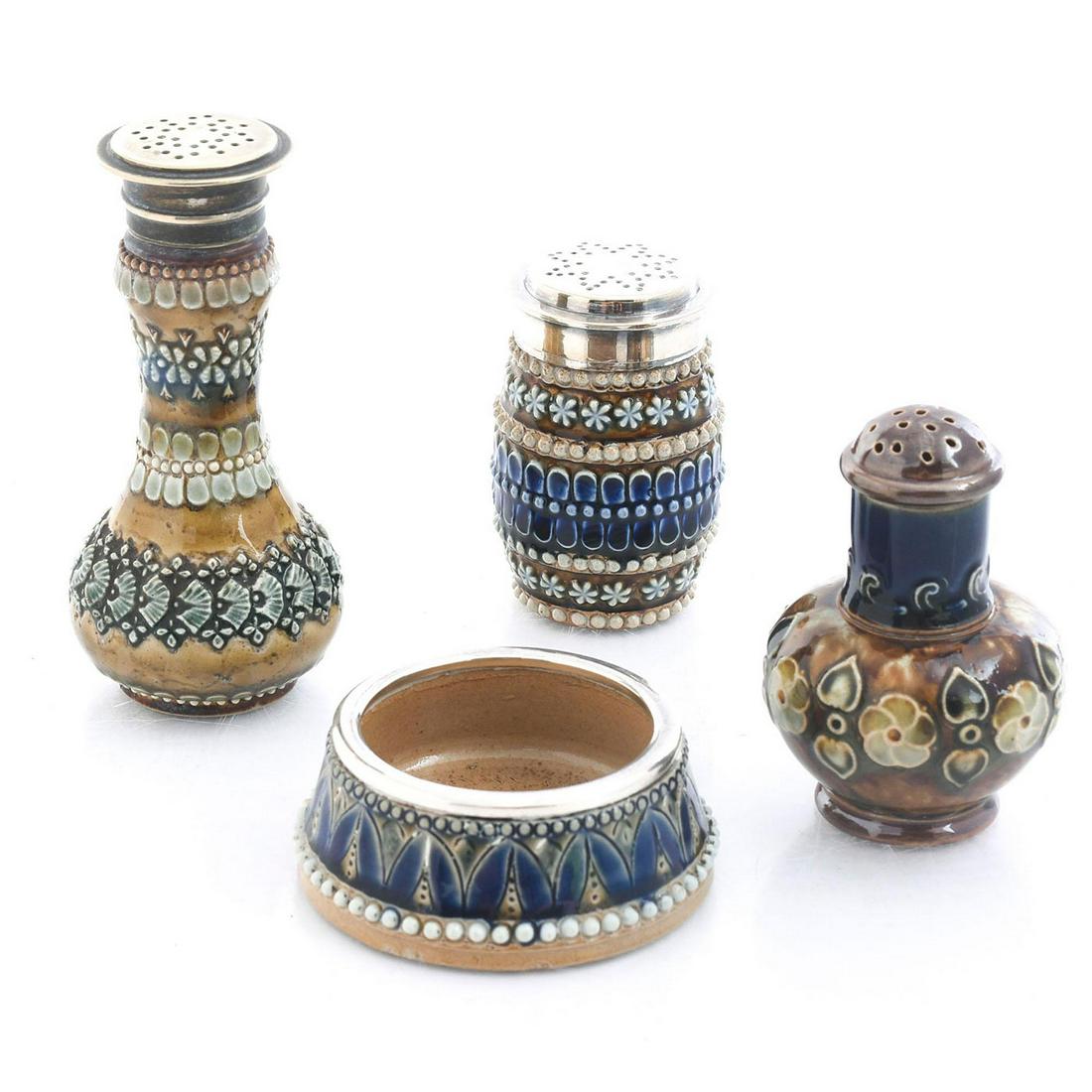 SET OF 4 ROYAL DOULTON LAMBETH CONDIMENT SET (1 of 6)