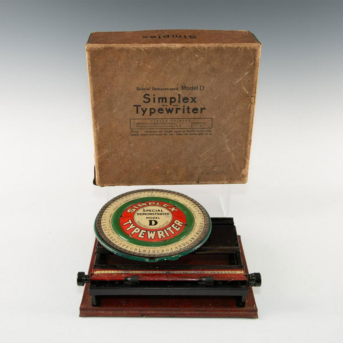 SIMPLEX TYPEWRITER MACHINE MODEL D (1 of 4)