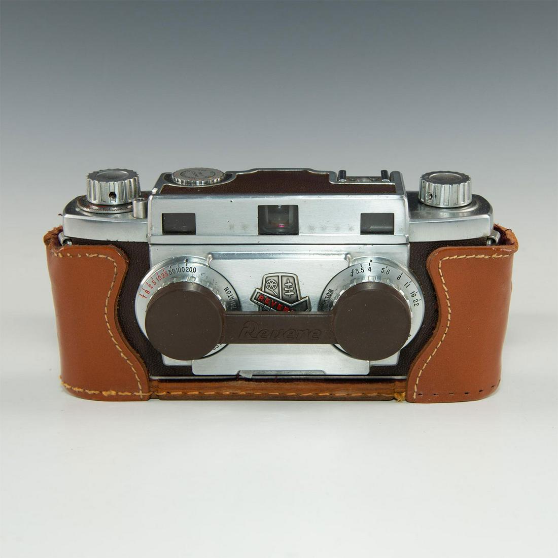 VINTAGE REVERE 33 STEREO CAMERA, CASE (1 of 10)