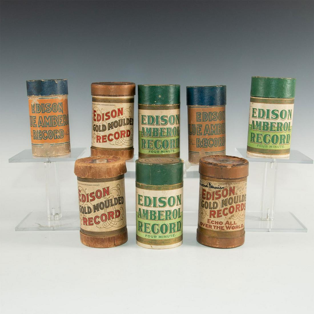 8 EDISON CYLINDER RECORDS (1 of 12)