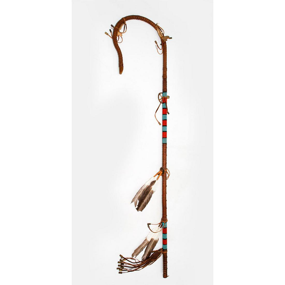 NATIVE AMERICAN TRIBAL PLAINS STYLE LODGE POLE (1 of 6)