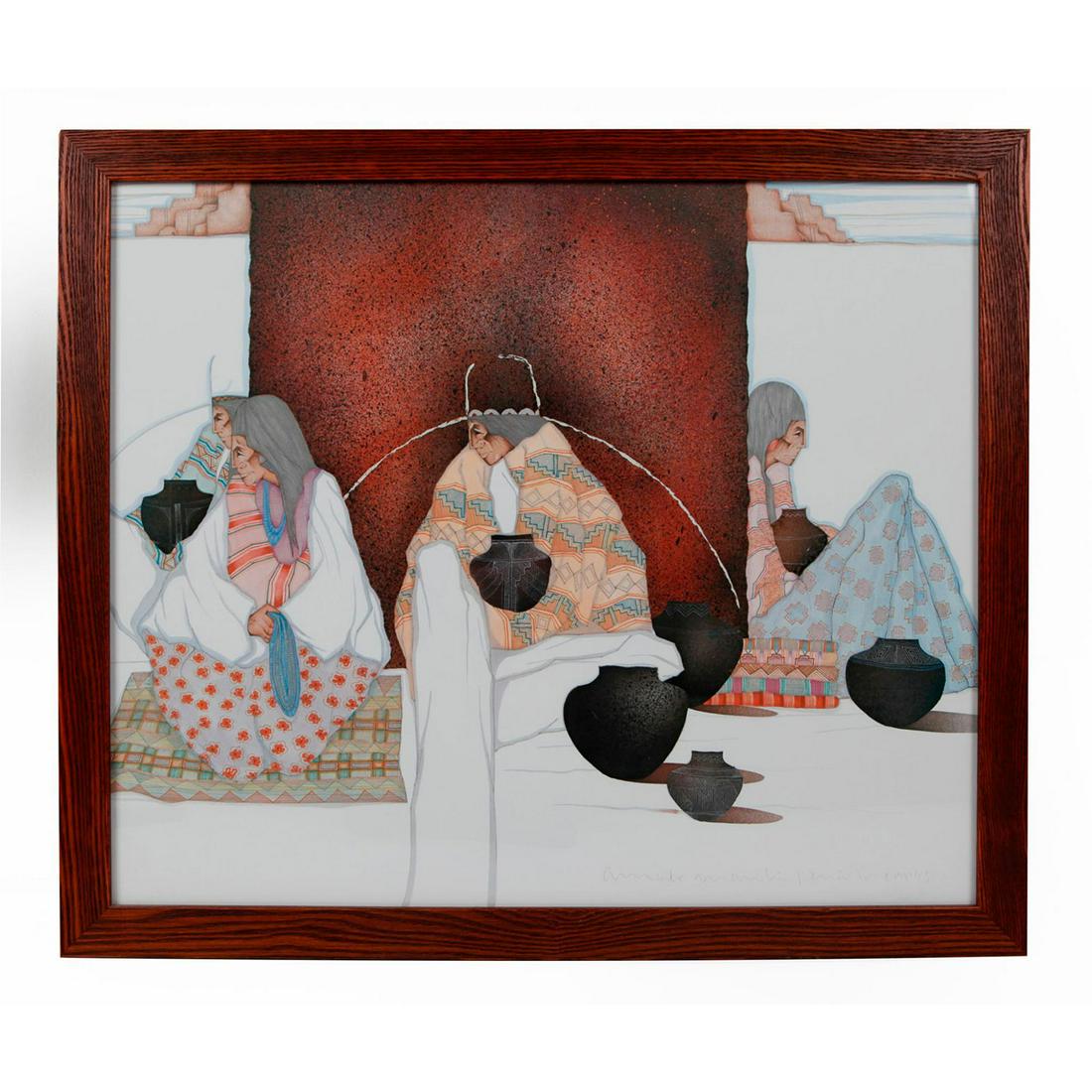 AMADO M PENA JR INDIAN MARKET EL TALLER PRINT (1 of 3)