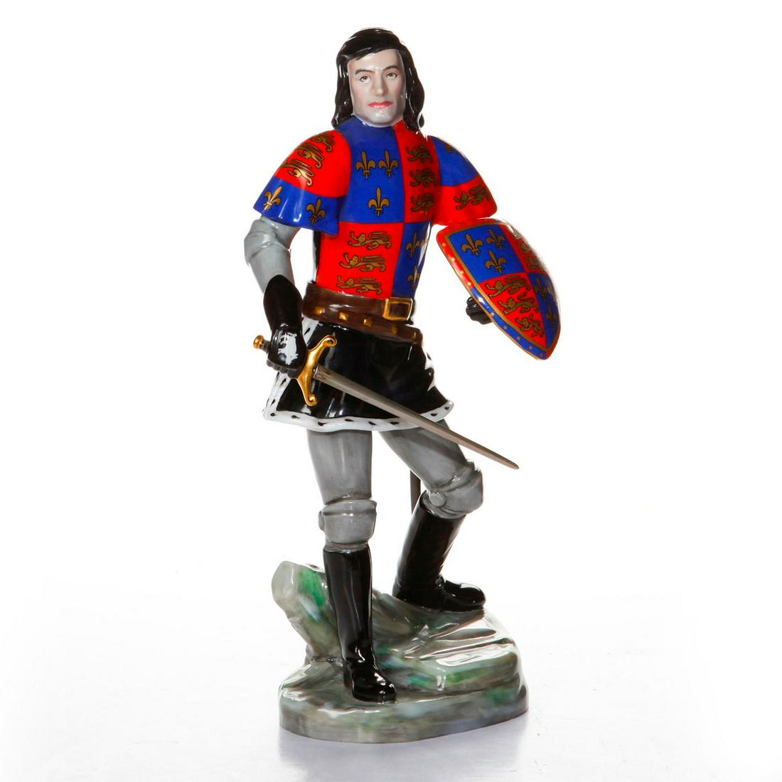ROYAL DOULTON LORD OLIVIER AS RICHARD III HN2881: Limited edition figurine, stamped Royal Doulton on bottom. Issued: 1985 Dimensions: 12"H Edition Number: 55 Edition Size: 750 Manufacturer: Royal Doulton Country of Origin: England