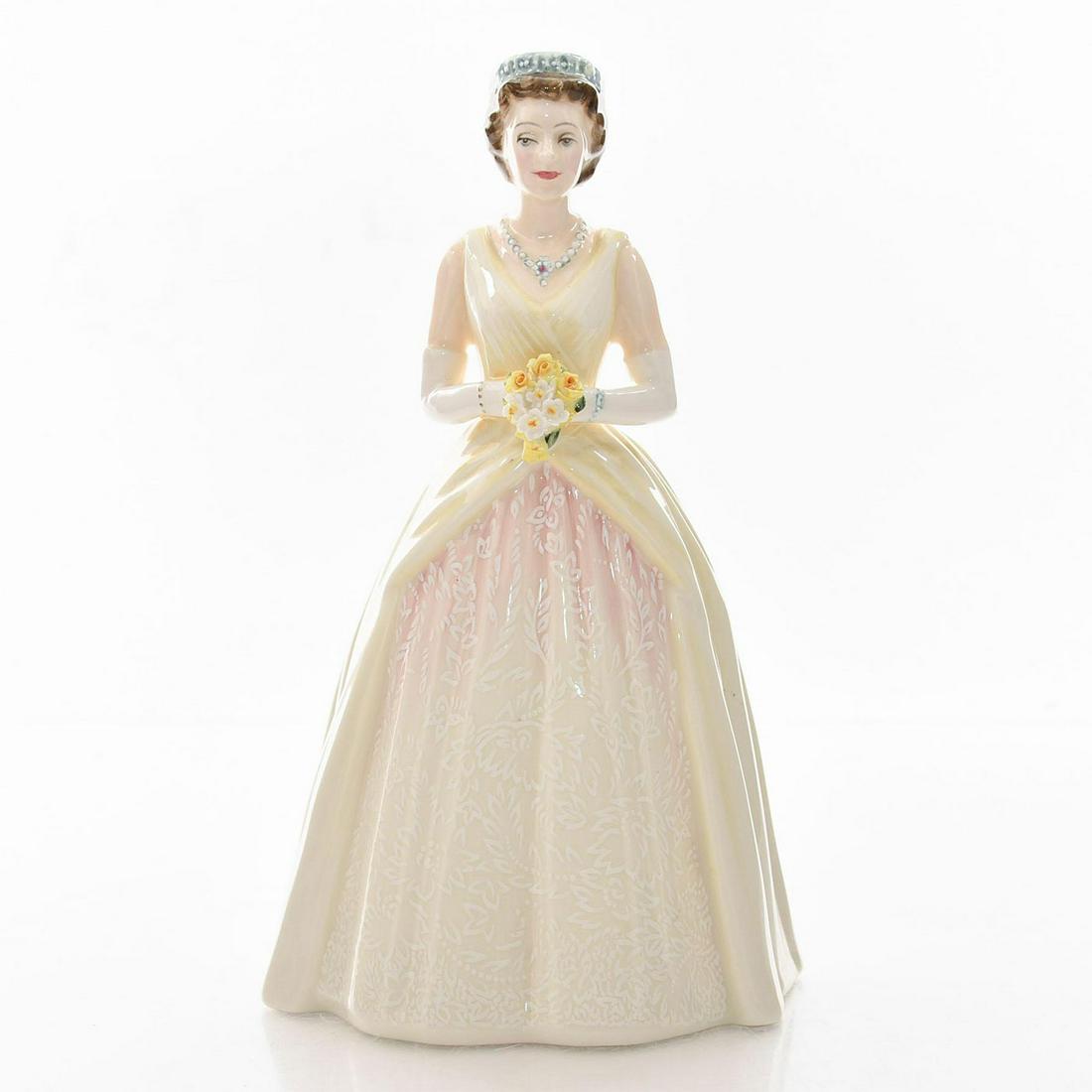 ROYAL DOULTON FIGURINE, QUEEN ELIZABETH II HN3440: Royal Doulton backstamp and figurine name on bottom. Limited edition. Charlton Standard Catalogue 12th Ed. estimate: $450. Artist: Peter A Gee Issued: 1992 Dimensions: 7.5"H Edition Number: 835 Editio