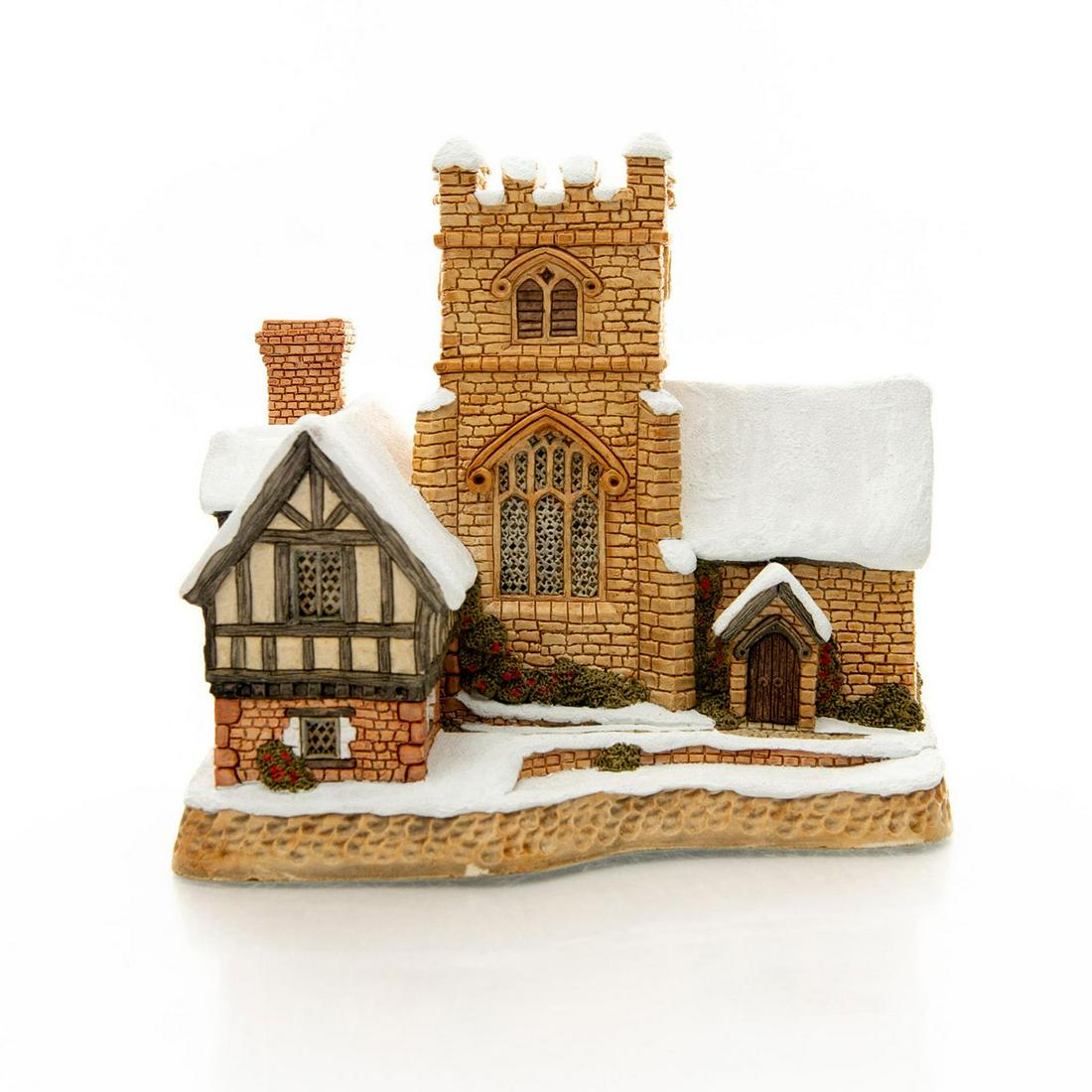 DAVID WINTER COTTAGE SCULPTURE, A CHRISTMAS CAROL: Certificate of Authenticity, artist signed. Original box. A David Winter miniature cottage inspired by Charles Dickens' A Christmas Carol. Hand painted, with original collector's box and Certificate o