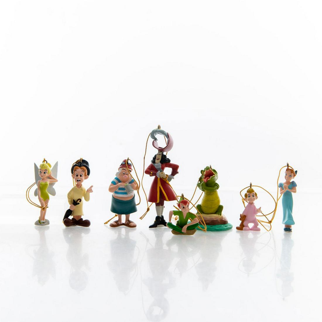 WALT DISNEY CHRISTMAS COLLECTION ORNAMENTS, PETER PAN: Includes original decorative box. Issued: 20th c. Dimensions: 12"L Manufacturer: Disney Country of Origin: China