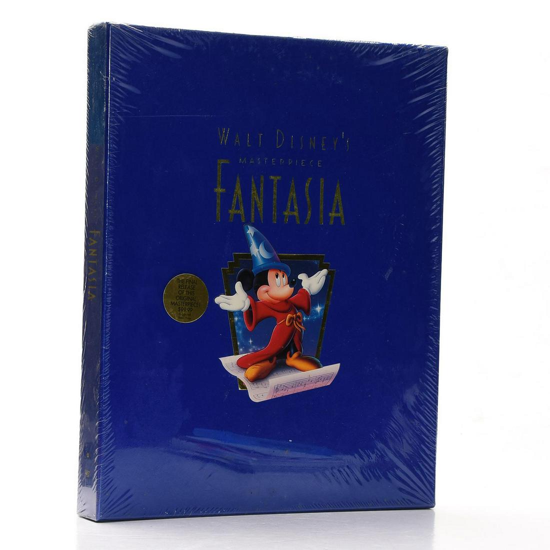 DISNEY MASTERPIECE FANTASIA DELUXE COLLECTORS EDITION: Certificate of Authenticity, full color commemorative booklet. A deluxe boxed set edition of Walt Disney's Fantasia, VHS format. Includes a full color 16 page commemorative booklet, exclusive bonus ta