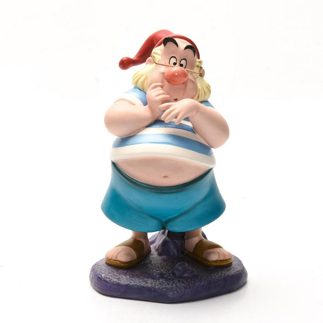 DISNEY CLASSICS PETER PAN FIGURINE, MR. SMEE: 1994 Collectors Society Event Sculpture. DISNEY backstamp. Stamped to base WALT DISNEY CLASSICS COLLECTION PETER PAN "OH, DEAR, OH, DEAR" Certificate of Authenticity. Collectors box. Issued: 1994 Dime