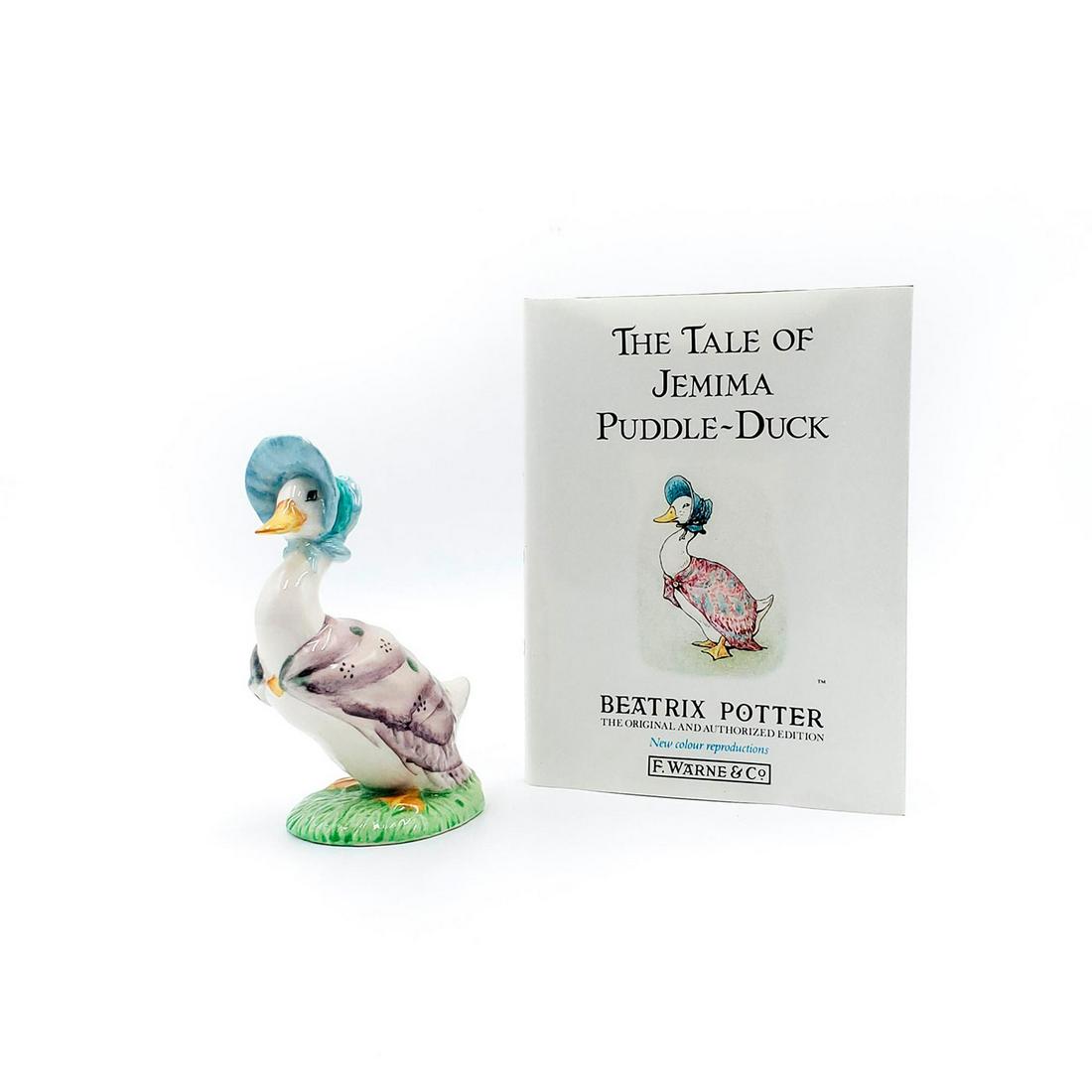 BESWICK FIGURINE, BEATRIX POTTER SERIES: The Tale of Jemima Puddle-Duck. In original box. Issued: 20th. c. Dimensions: 6.5"H Manufacturer: Beswick Country of Origin: England