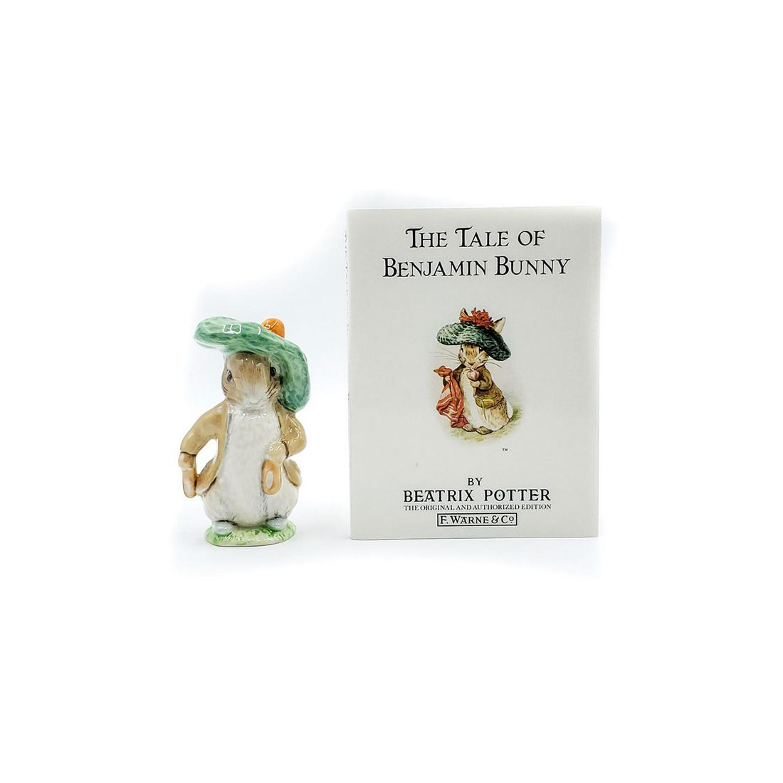 BESWICK FIGURINE, BEATRIX POTTER STORY SET: The Tale of Benjamin Bunny. In original box. Issued: 20th. c. Dimensions: 6.5"H Manufacturer: Beswick Country of Origin: England