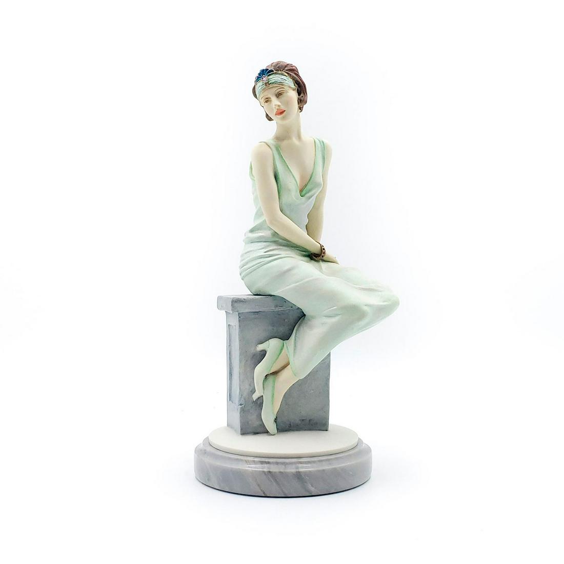 CLASSIQUE BY ROYAL DOULTON FIGURINE, EVE CL4002: Includes stone base. Stamped Royal Doulton to bottom. Artist: Timothy Potts Issued: 1998 Dimensions: 8.75"H Manufacturer: Royal Doulton Country of Origin: England