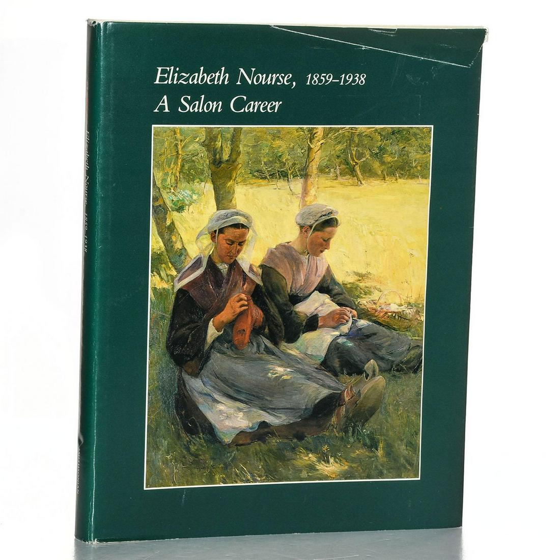 BOOK, ELIZABETH NOURSE 1859-1938 A SALON CAREER: Hard cover 280 pp. Dozens of color and b&w illustrations. Issued: 1983 Dimensions: 11.25"H x 8.75"W Manufacturer: Smithsonian Institution Press Country of Origin: United States
